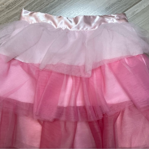 Janie and Jack Ombre Tiered Tulle Skirt Ballet Twirl Formal Holiday Trip Pink 2T - Picture 2 of 13